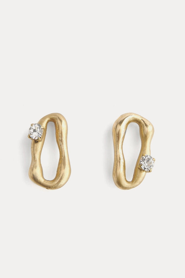 Strass Sculpture Earrings
