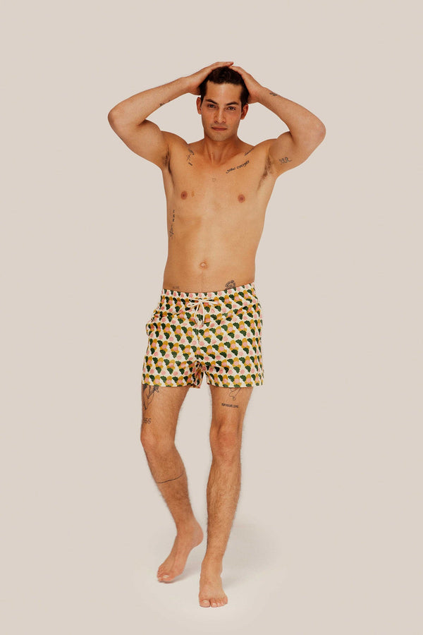 Green Bubblegum Classic Swim Shorts