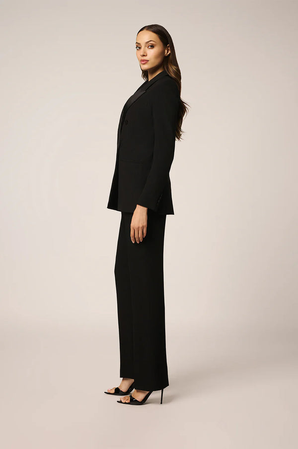 Tuxedo Double Breasted Blazer Black