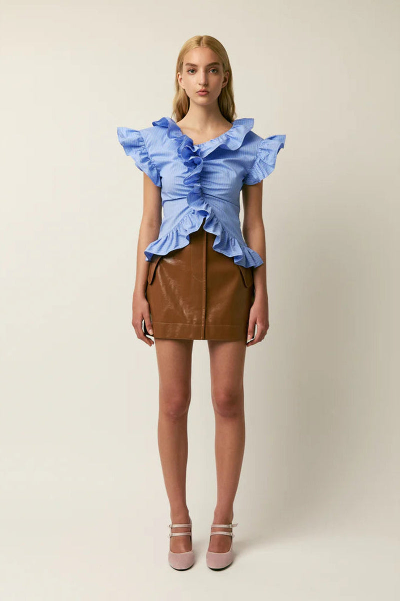 The Penelope Top in Cotton Poplin