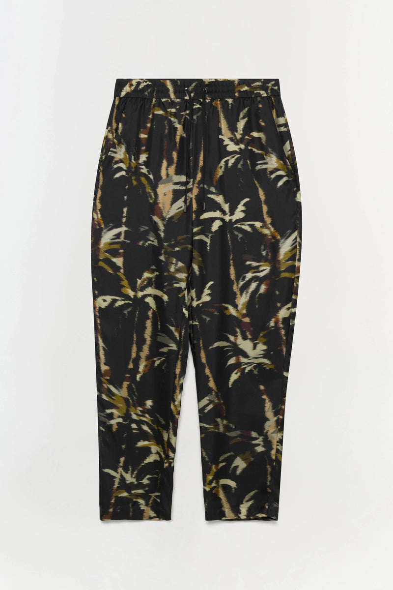Allister Pullo On Pants Windswept Palm Print