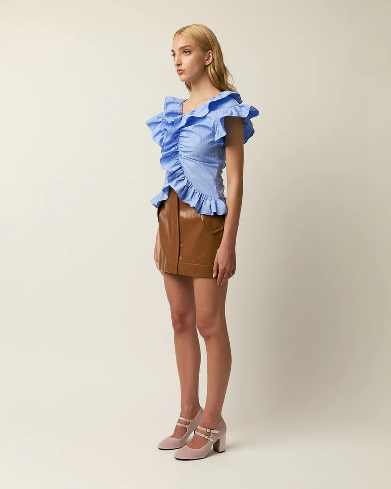 The Penelope Top in Cotton Poplin