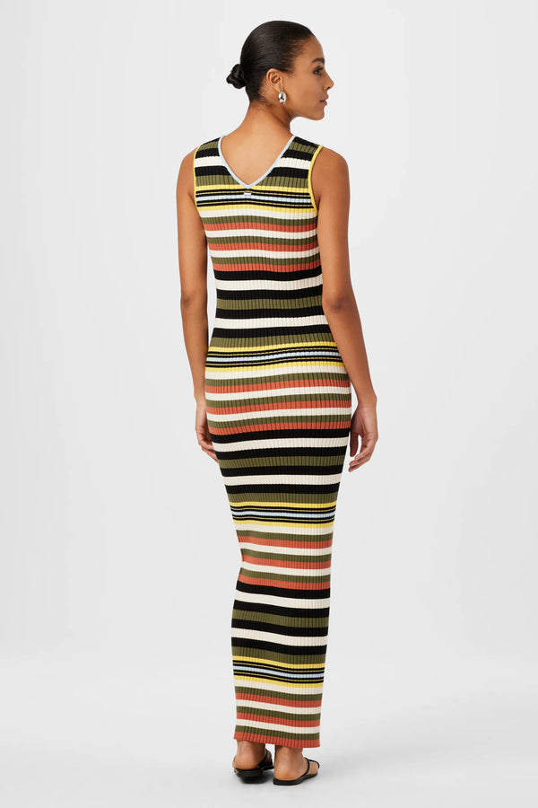 Bowie Sleeveless Deep VNeck Maxi Dress