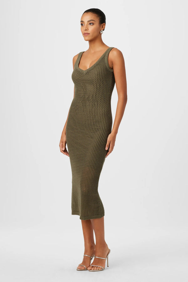 Kayla Crochet Tank Midi Dress