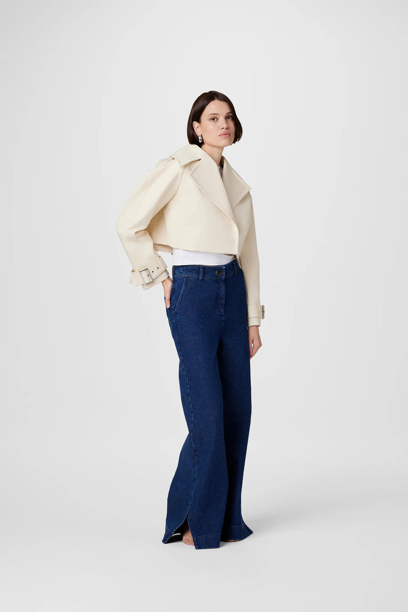 Tommy Cropped Jacket Parchment