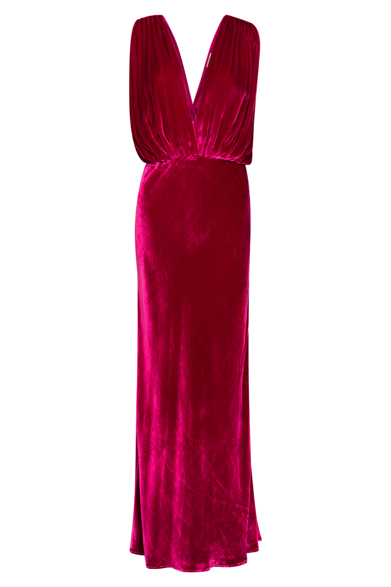 Travis Dress Fuchsia MES DEMOISELLES WOMEN'S MAXI DRESSES CURIO FAENA MIAMI