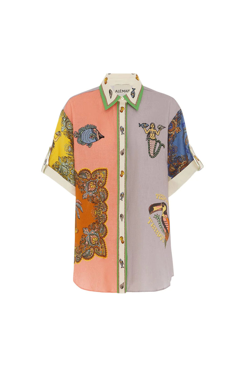 Trippy Troppo Embroidery Shirt