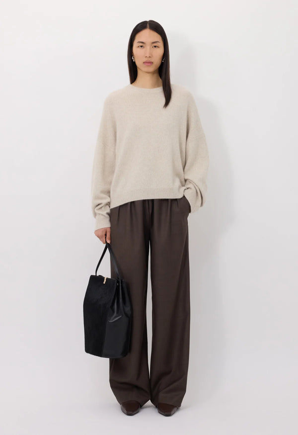 Tristan Loose Fit Sweater Stone Mélange