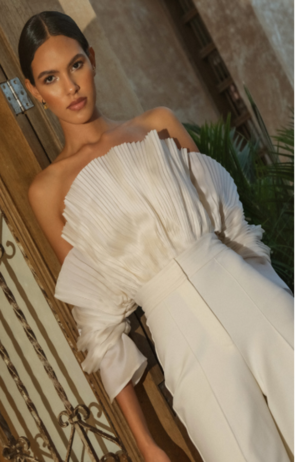 Tunia Pleated Top