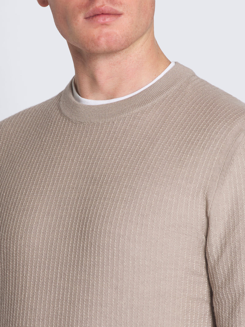 Crew Neck Sweater Beige