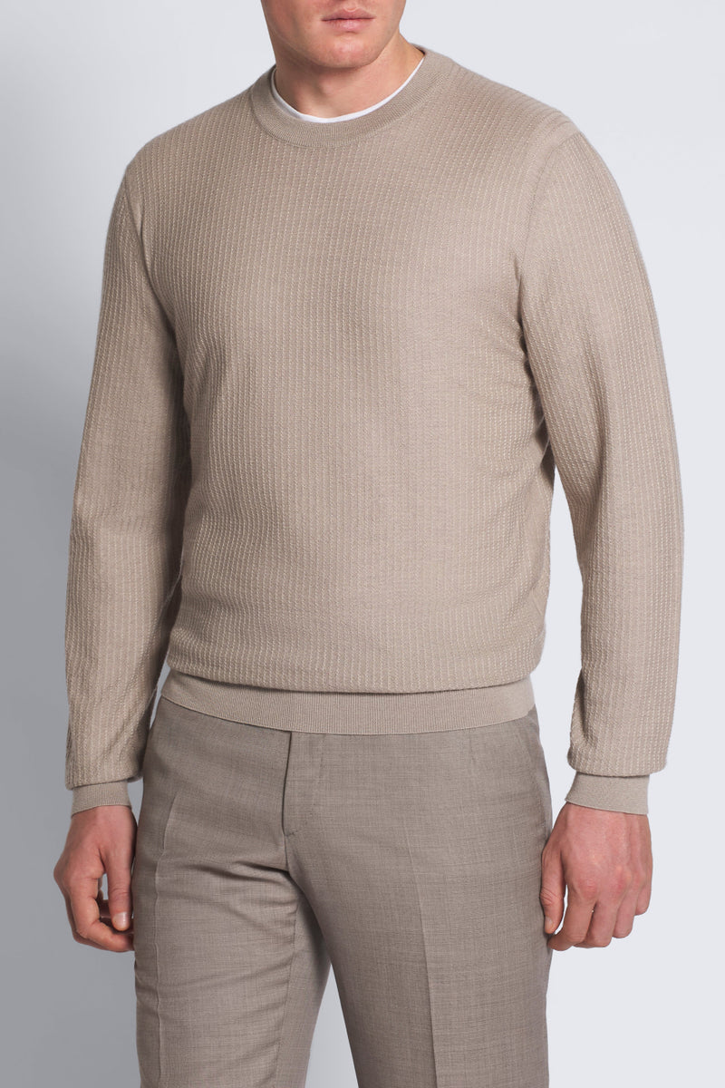 Crew Neck Sweater Beige