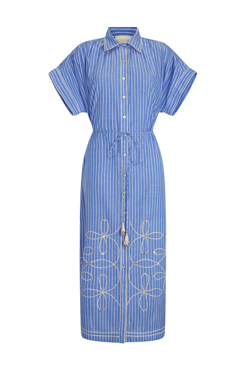 Valerie Kaftan Blue Stripes