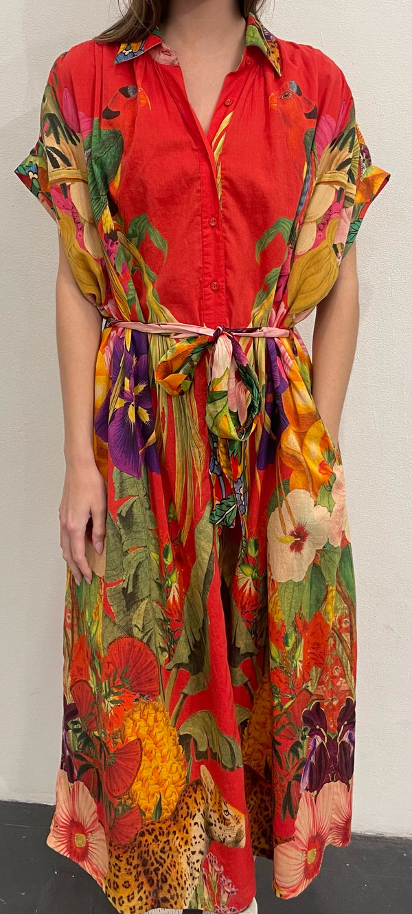 Valerie Kaftan Cuban Fauna Red
