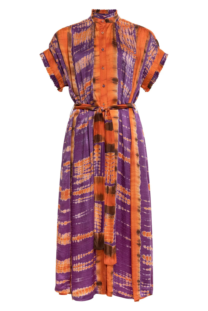 Valerie Kaftan Tie Dye Orange Purple