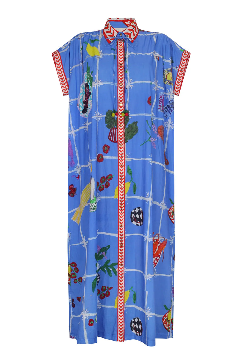 Valerie Kaftan Picnic Blue