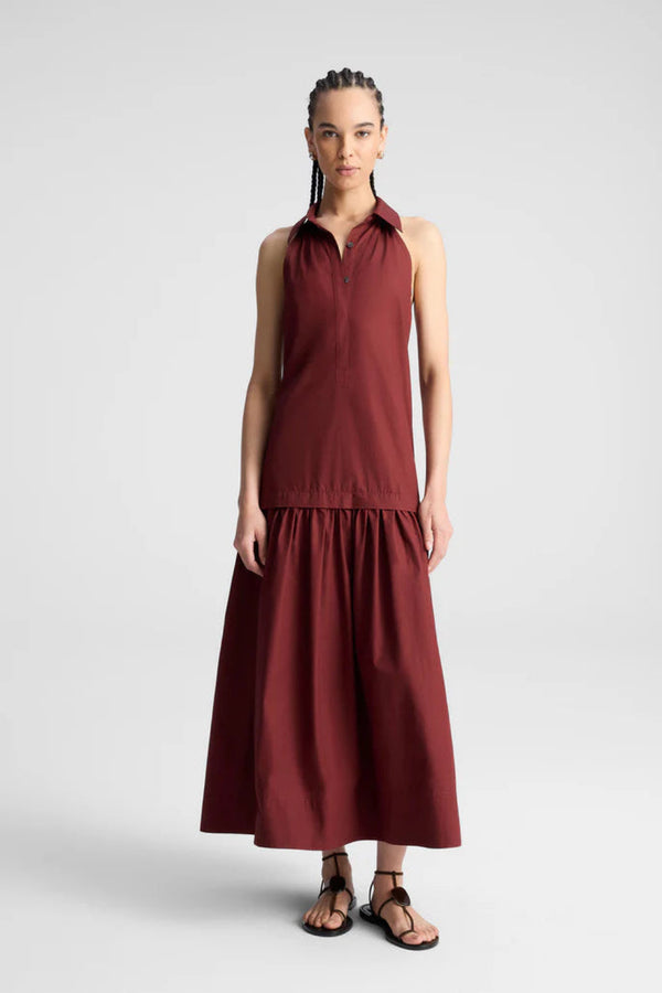 Vera Dress Dark Bosco