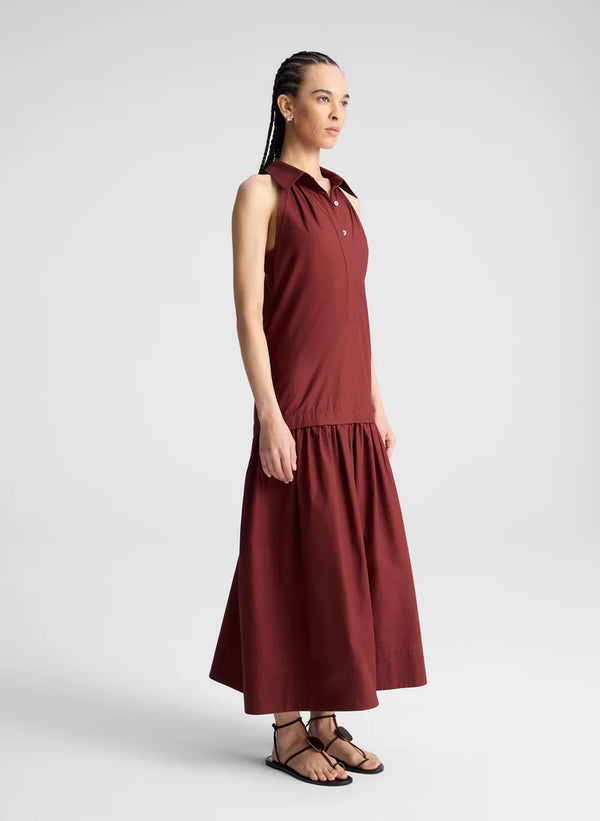 Vera Dress Dark Bosco
