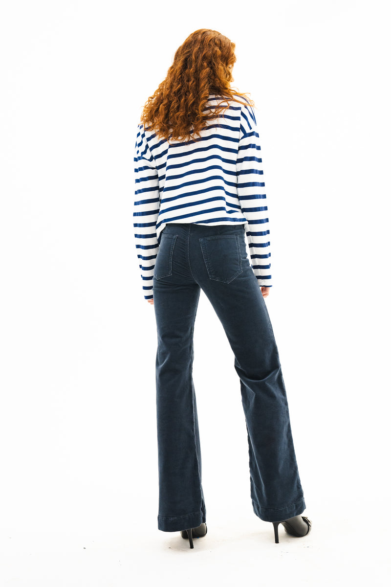 Brighton Wide Leg Cord Slate