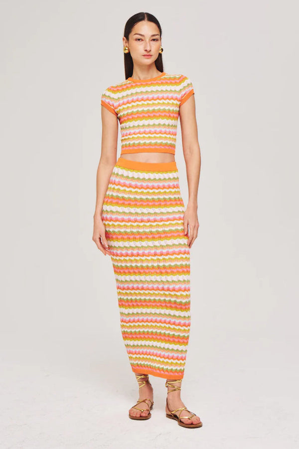 Wilkins Knit Skirt Rainbow Multi