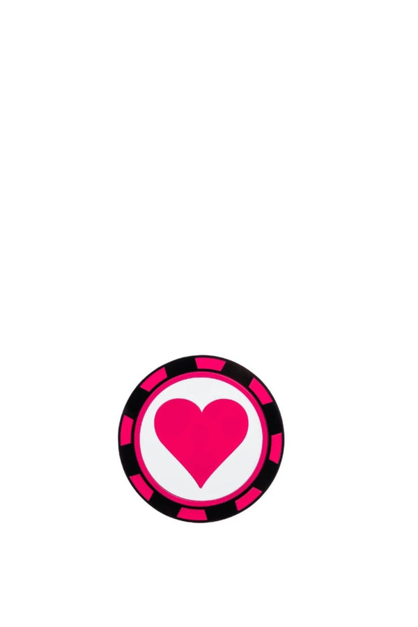 Mini Poker Chip Clutch Pink-Black