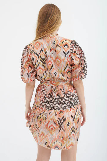 Yindy Silk Mini Dress