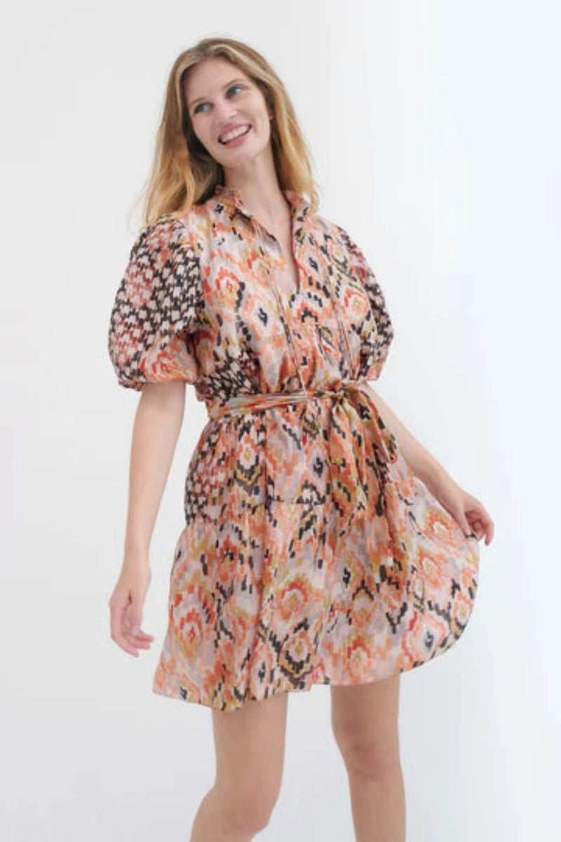Yindy Silk Mini Dress