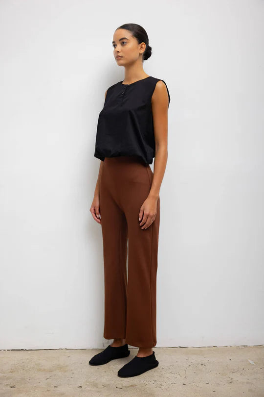 Yoko Sleeveless Button Blouson Black