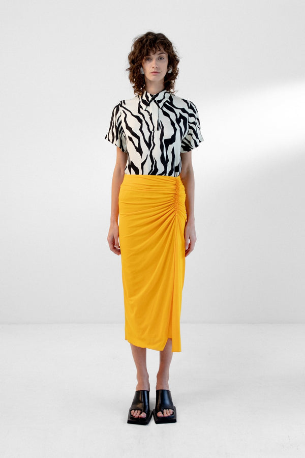 Zebra Print Polo Shirt
