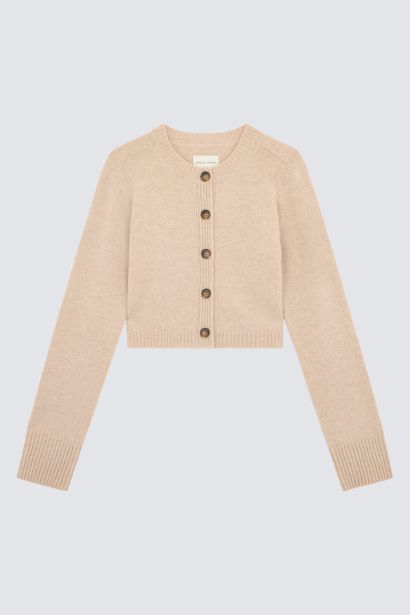 Zephir Cardigan Oat Melange