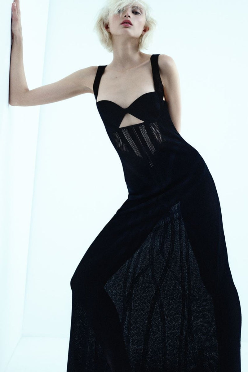 Corset Knit Maxi Dress