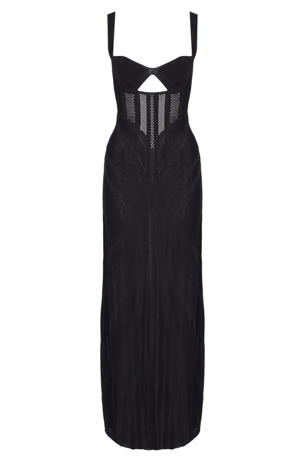 Corset Knit Maxi Dress