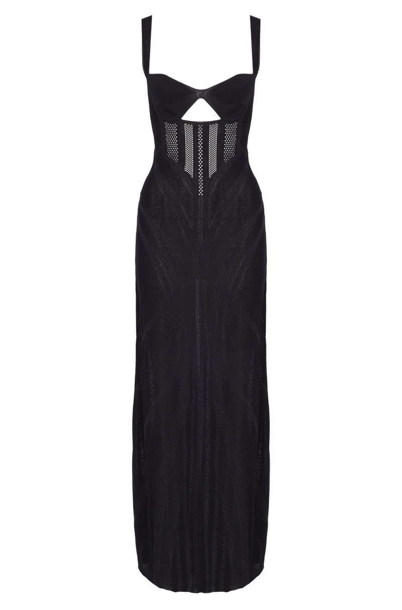 Corset Knit Maxi Dress
