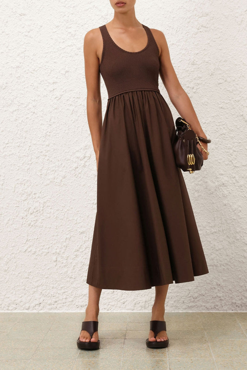 Poplin Racer Dress