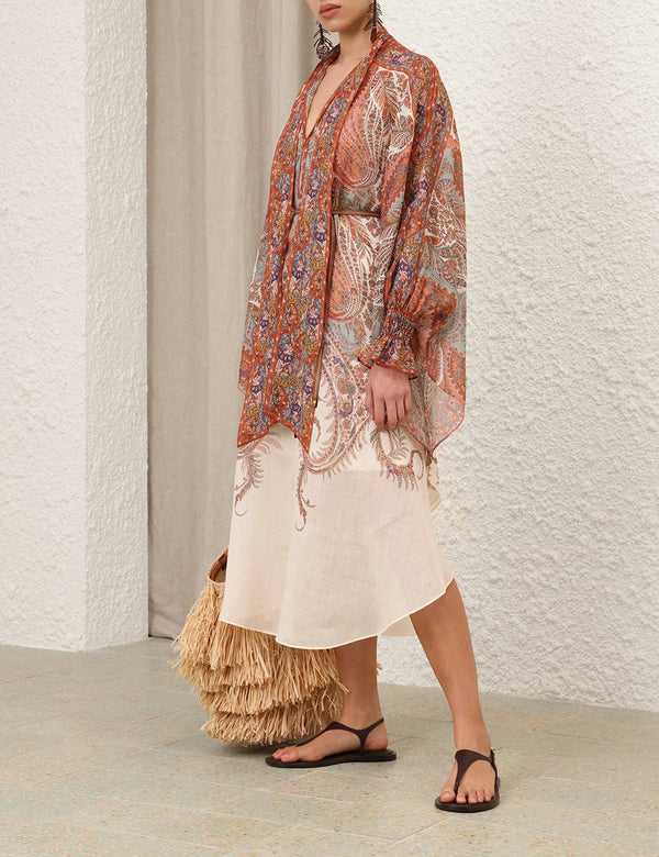 Rhiannon Tie Neck Midi Dress