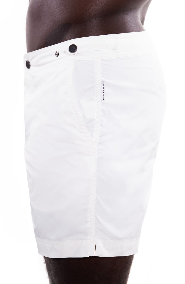 Elvio White Swim Shorts