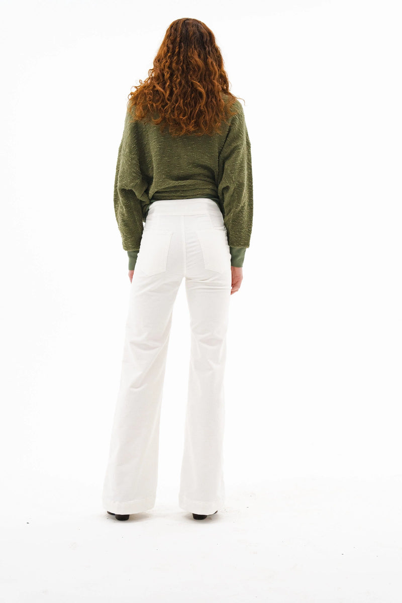 Brighton Wide Leg Cord Eggshell