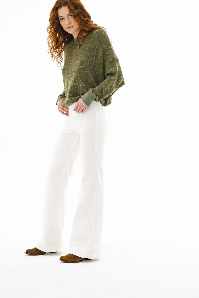 Brighton Wide Leg Cord Eggshell