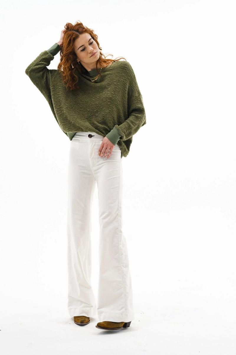 Brighton Wide Leg Cord Eggshell