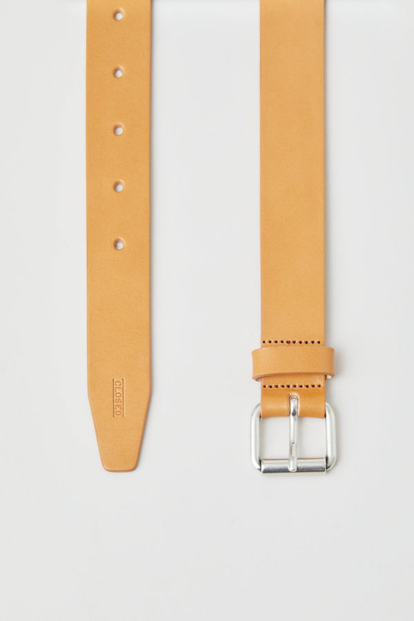Leather Belt with Metal
