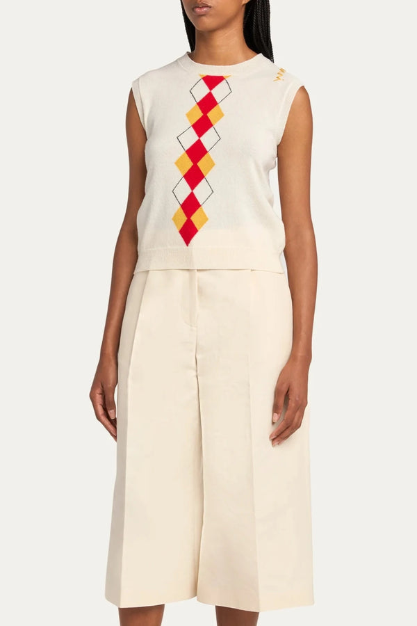 Argyle Roundneck Sweater (Final Sale)