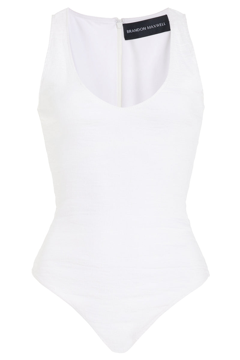 The Janie Scoop Neck Tank Bodysuit
