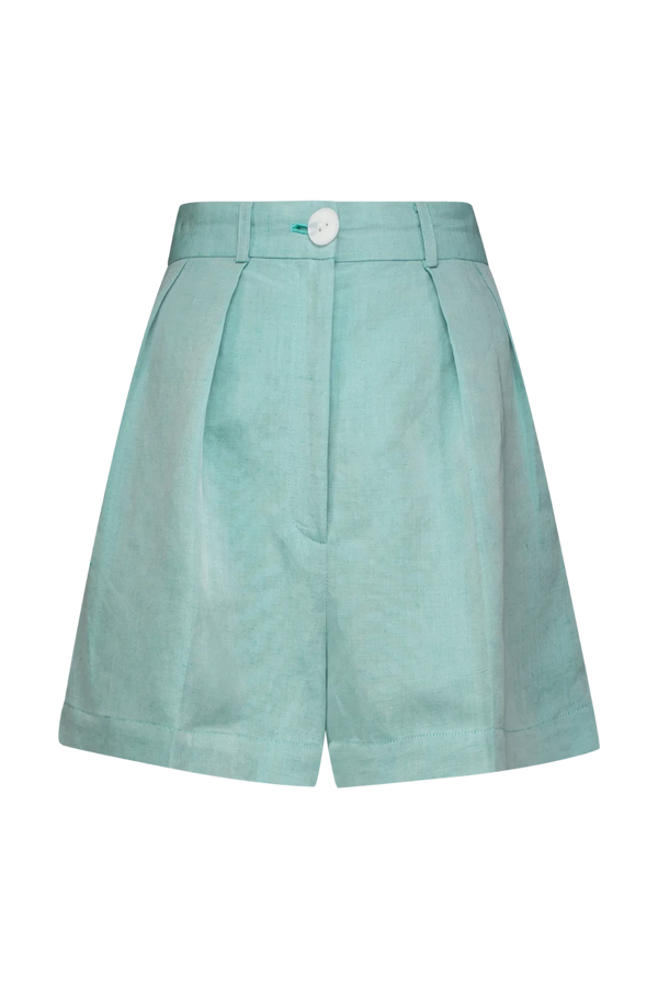 Button Pleated Short
