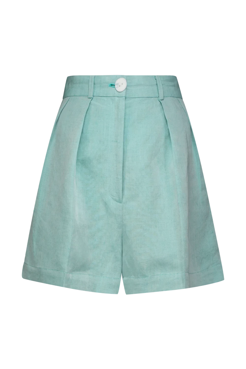 Button Pleated Short