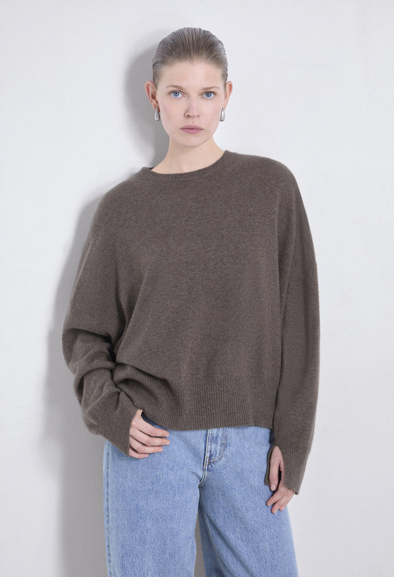 Anaa Cashmere Sweater Wood