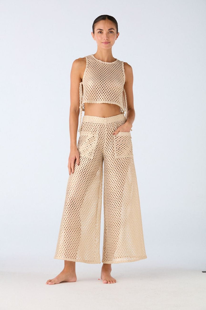Yera Pants Net Gold