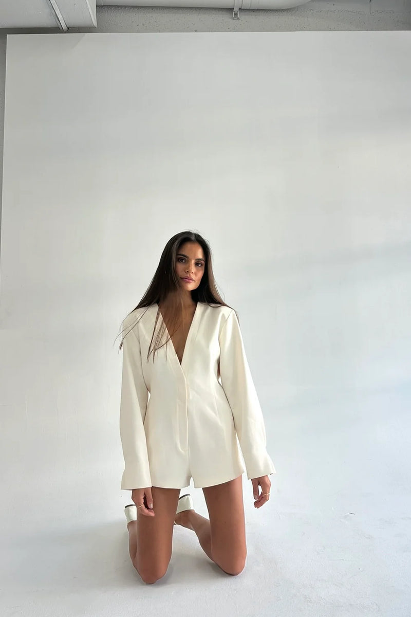 Divya Romper Ivory