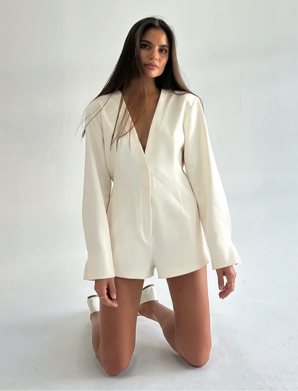 Divya Romper Ivory