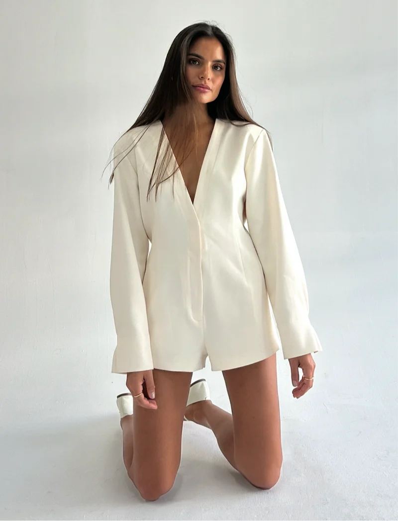 Divya Romper Ivory