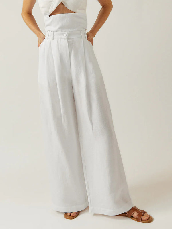 Alma Trousers White