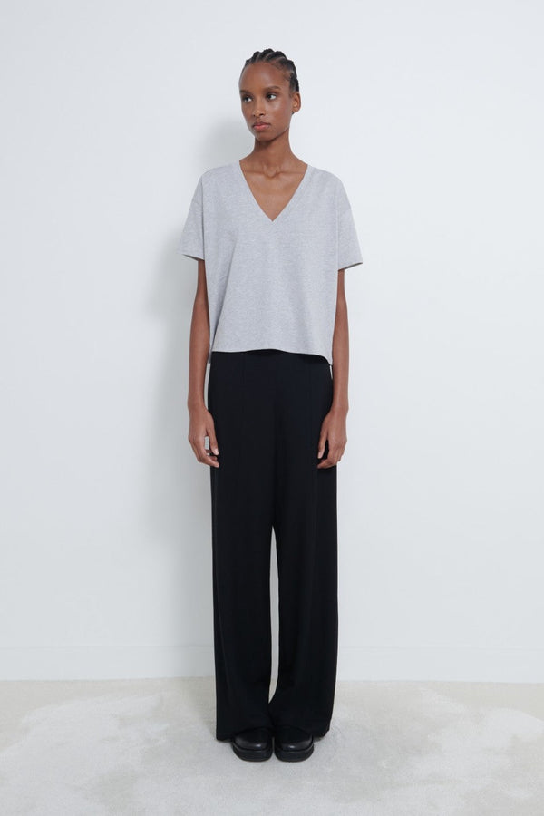 FAAA LDS V-Neck T-Shirt Grey Melange